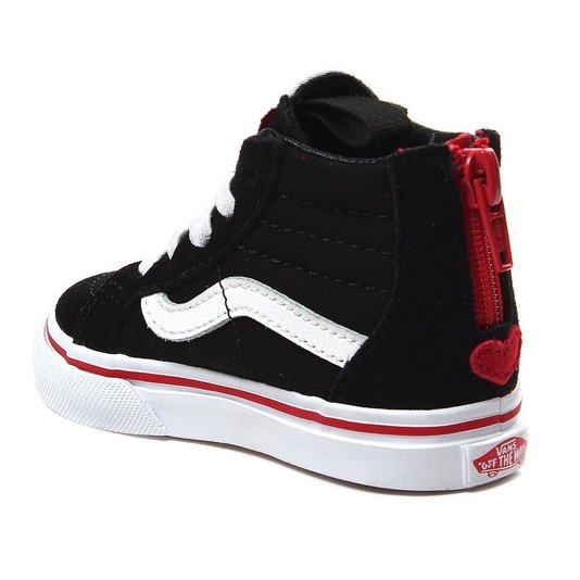Tênis Vans SK8-HI Valentines Infantil Preto/Vermelho