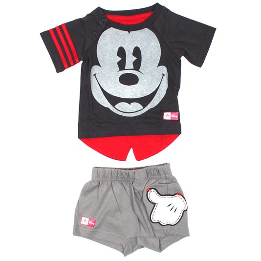 Conjunto Adidas Disney Infantil Mescla/Chumbo