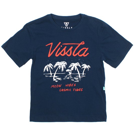 Camiseta Vissla Moon Vibes Infantil Azul Marinho