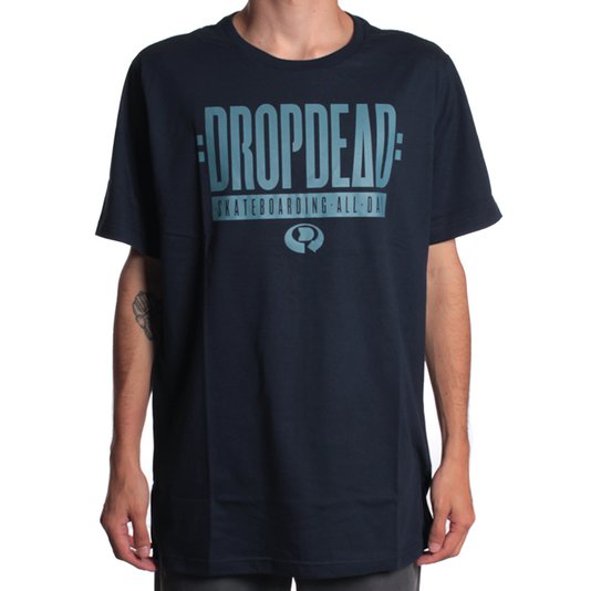 Camiseta Drop Dead Skt All Day Azul Marinho