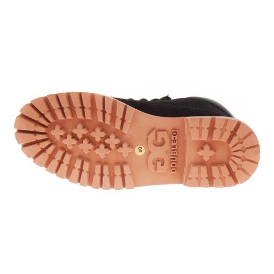 Bota Qix Coturno Double-G Masculino Preto/Marrom