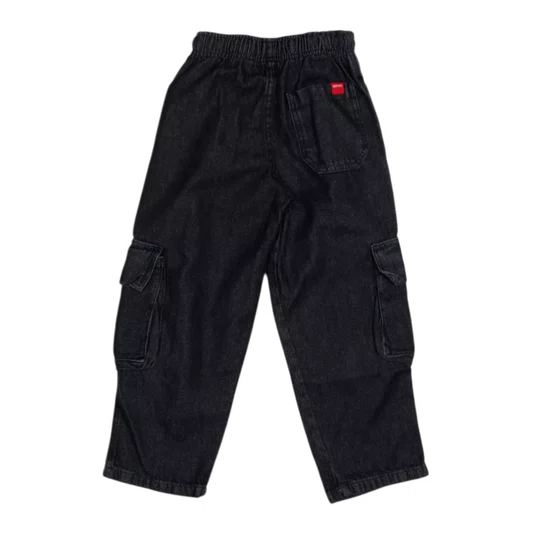 Calça Aston Cargo Infantil Preto Marmorizado