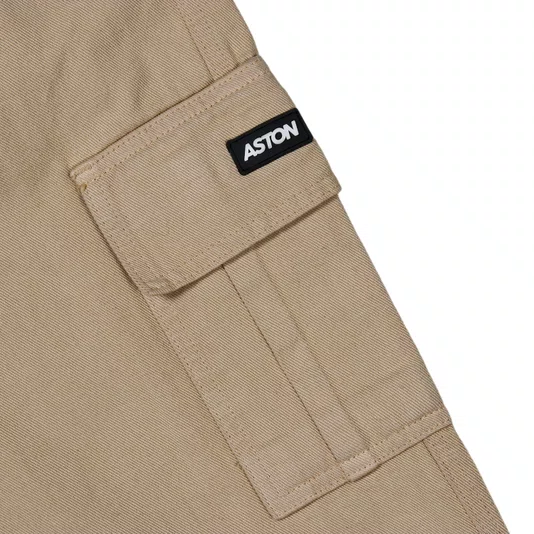 Calça Aston Cargo Sarja Caqui