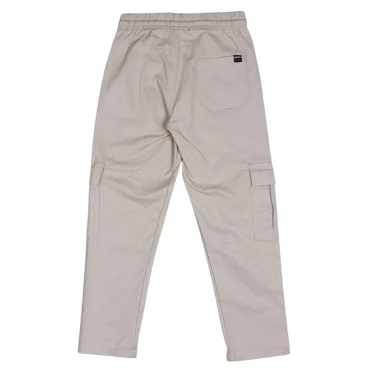 Calça Aston Cargo Sarja Juvenil Bege