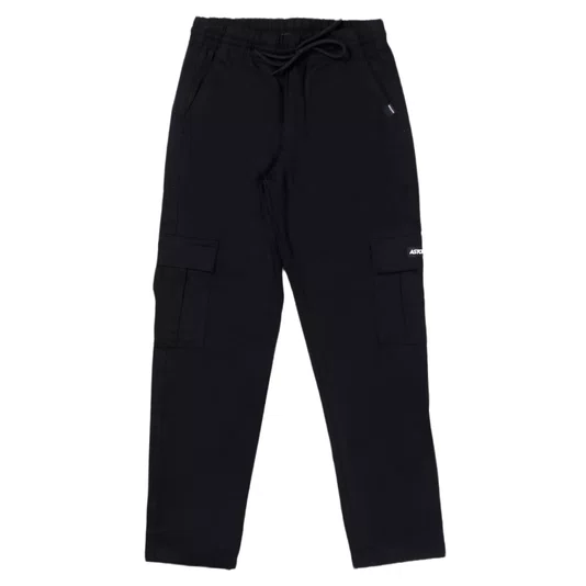 Calça Aston Cargo Sarja Juvenil Preto