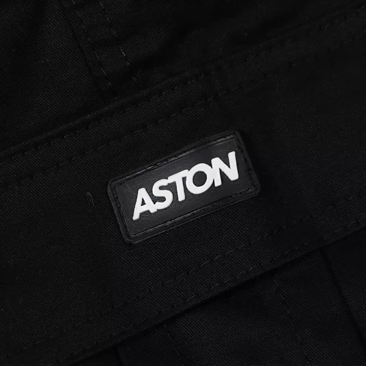 Calça Aston Cargo Sarja Juvenil Preto