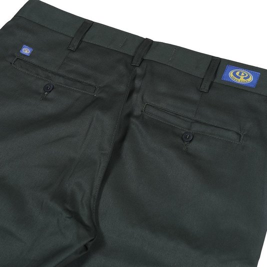 Calça Dropdead Sarja Amaci Confort Chino Verde Militar