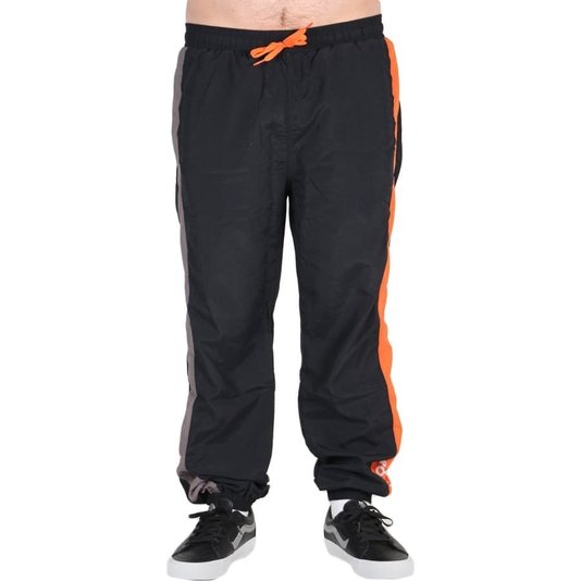 Calça Dropdead Tactel Ripper Pants Preto/Laranja/Cinza