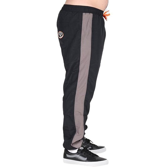 Calça Dropdead Tactel Ripper Pants Preto/Laranja/Cinza