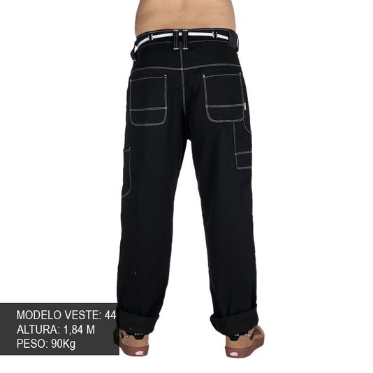Calca Hocks Baggy Reta Preto