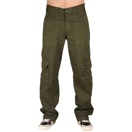 Calça Independent Canvas Pant Cargo Verde Militar