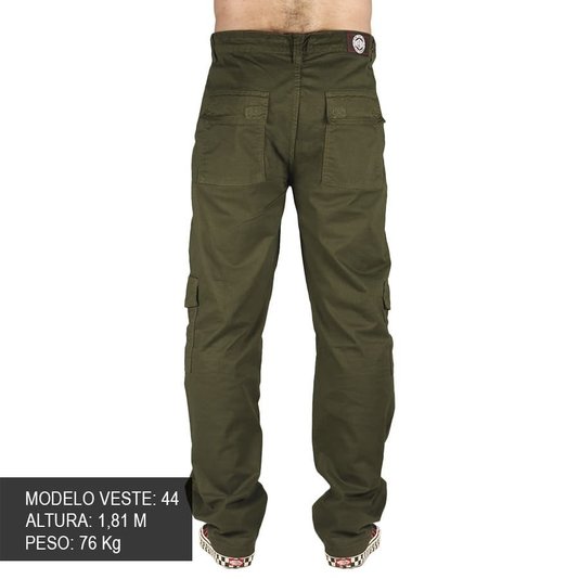 Calça Independent Canvas Pant Cargo Verde Militar