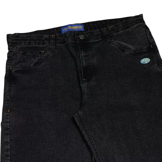 Calça Dropdead Classic 90s Dark Jeans Preto Estonado