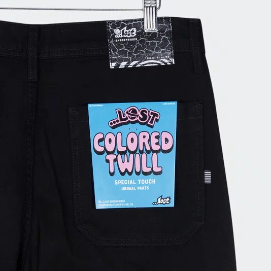 Calça Lost Sarja Skate Preto