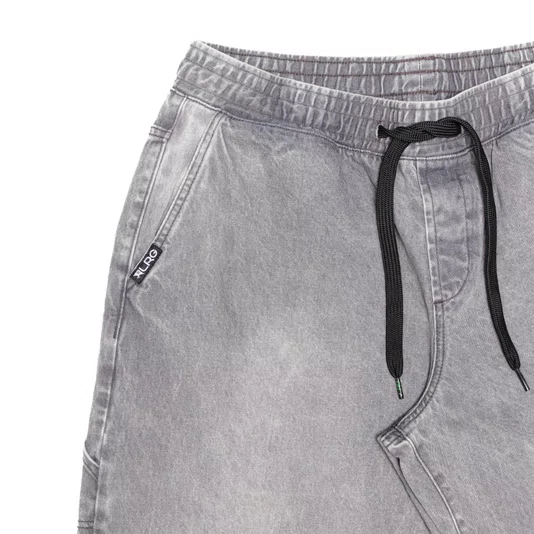 Calça Lrg Jeans Bad Gray Cinza