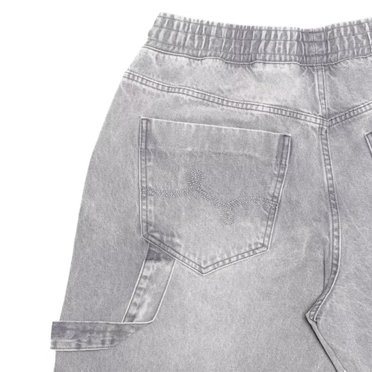 Calça Lrg Jeans Bad Gray Cinza