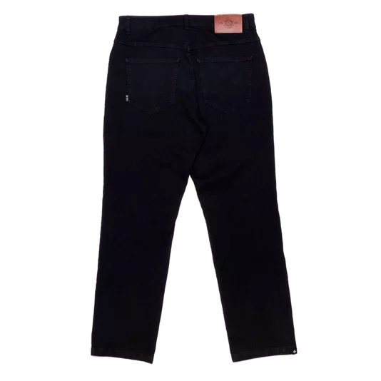 Calça Lrg Jeans Denim Blackout Denin Preto