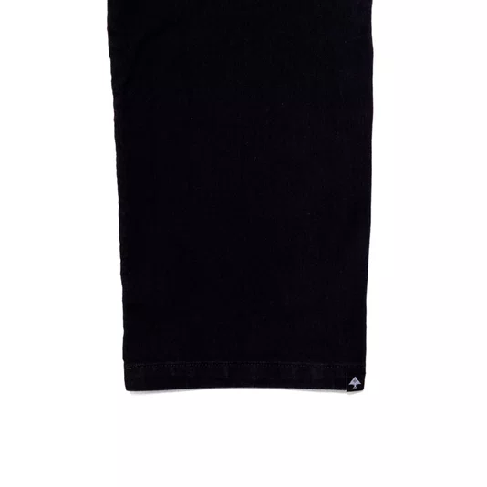 Calça Lrg Jeans Denim Blackout Denin Preto