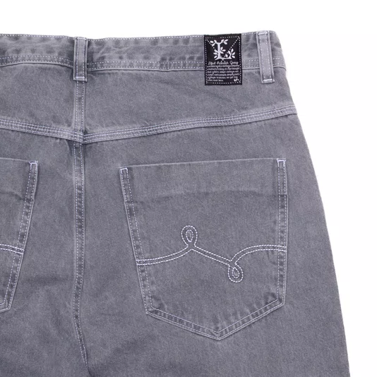 Calça Lrg Jeans Denim Robust Cinza
