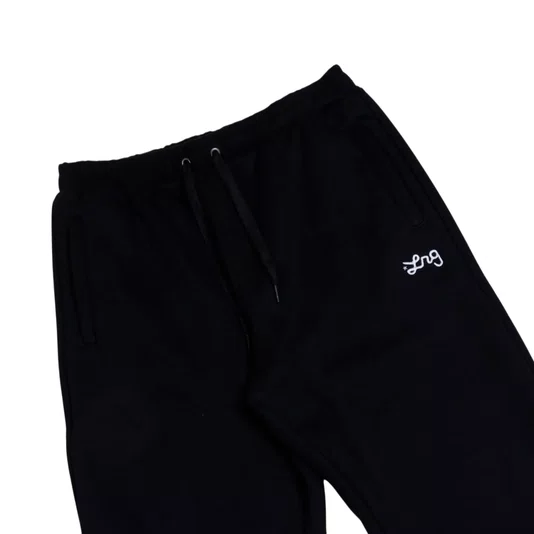 Calça Lrg Moletom Western Script Preto