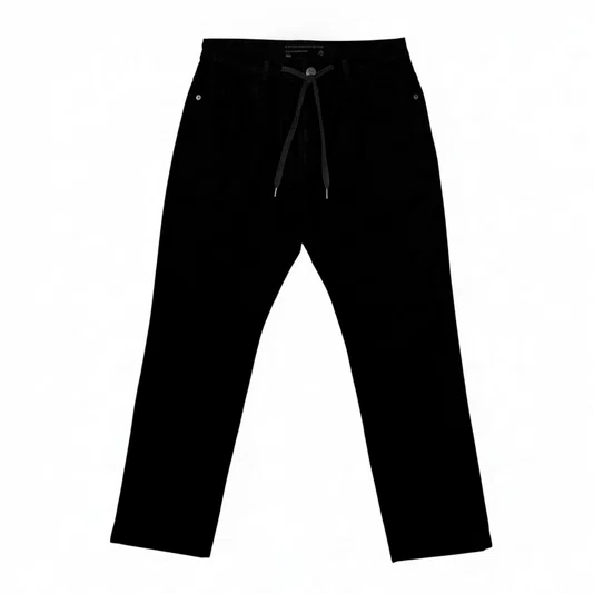 Calca Lrg Sarja Twill 47 Preto