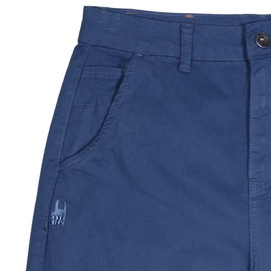 Calça Rock City Chino Feminino Azul