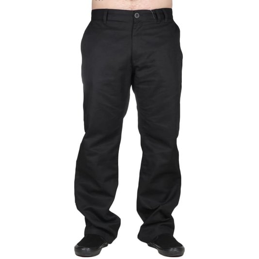 Calça Santa Cruz Chino Sc Work Sarja Preto