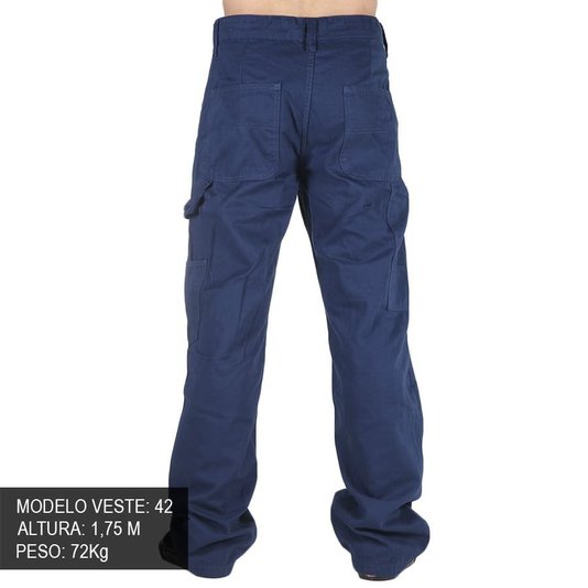 Calça Santa Cruz Classic Painters Sarja Azul Marinho