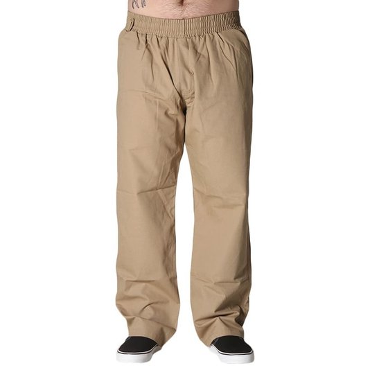 Calça Tupode Chino Leisure Elástico Caqui