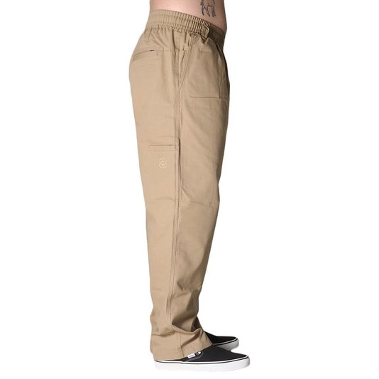 Calça Tupode Chino Leisure Elástico Caqui
