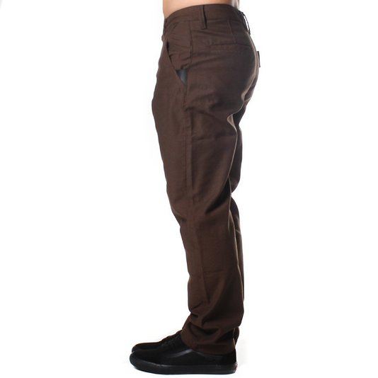 Calça Vans Chino Authentic Glide Demitass Marrom