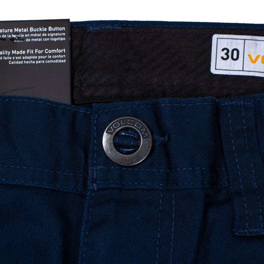 Calça Volcom Frickin Modern Stret Azul Marinho