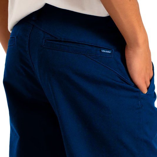 Calça Volcom Frickin Modern Stret Azul Marinho