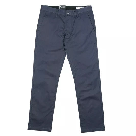 Calça Volcom Frickin Modern Stretch Cinza Escuro