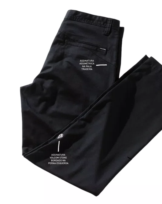 Calça Volcom Frickin Modern Stretch Preto
