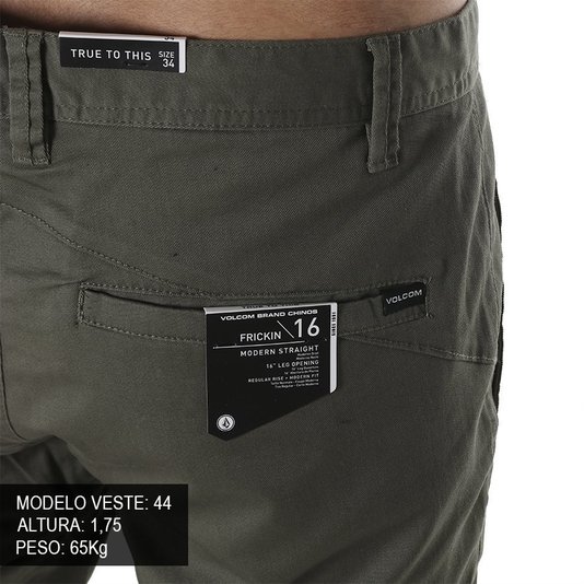 Calça Volcom Frickin Modern Verde Musgo