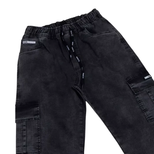 Calça Wats Jeans Cargo Box Preto