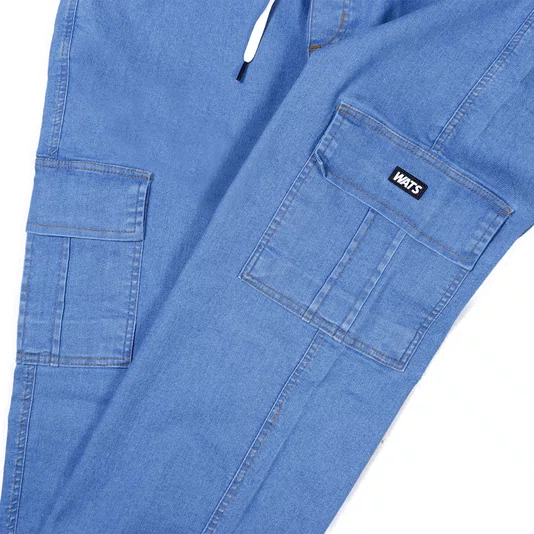 Calça Wats Jeans Cargo Jeans