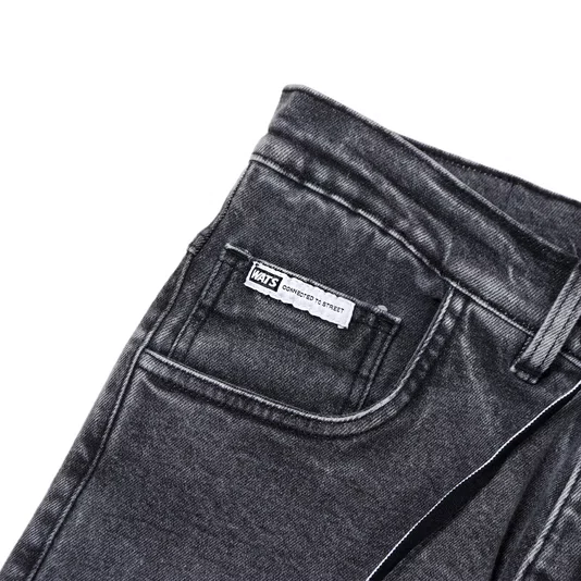 Calça Wats Jeans Mar Cós Preto Estonado