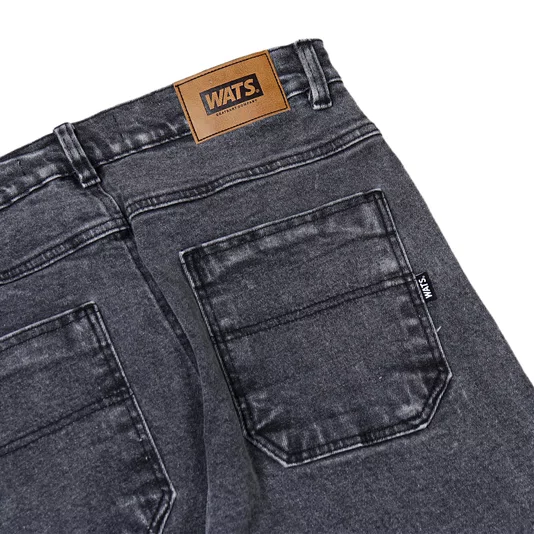 Calça Wats Jeans Mar Cós Preto Estonado