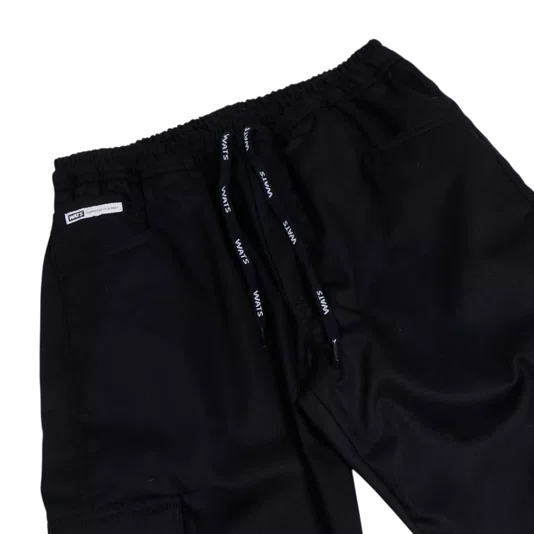 Calça Wats Sarja Cargo Box Preto