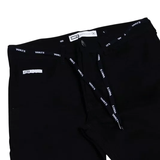 Calça Wats Sarja Tradicional Preto