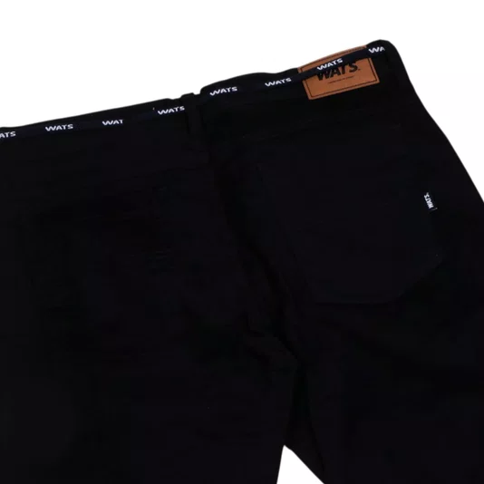 Calça Wats Sarja Tradicional Preto