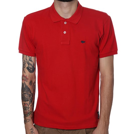 Camisa Gola Polo Alamo Shirts Basic Vermelho