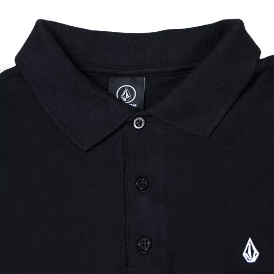 Camisa Volcom Gola Polo Classic Stone Preto