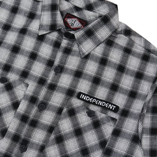 Camisa Independent Tilden Flanela Preto/Branco