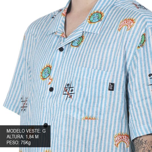 Camisa Lost Mad Mayhem Azul/Branco
