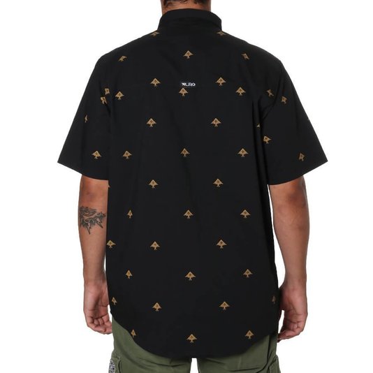 Camisa Lrg Botao Top  Preto