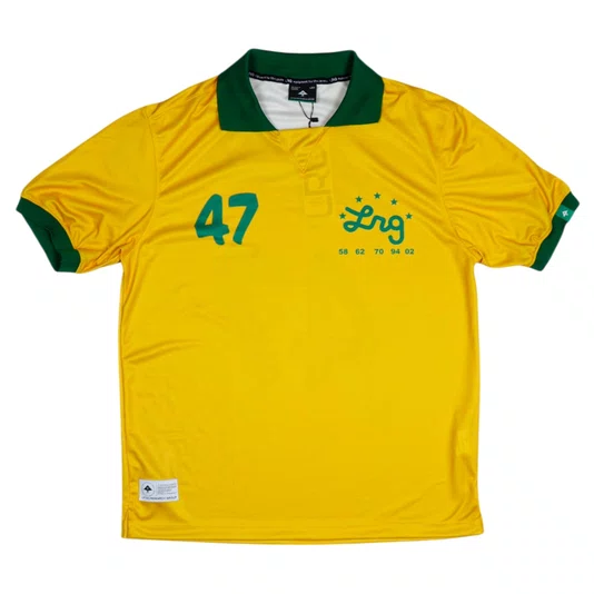 Camisa Polo Lrg Brasil Lifted Jersey Amarelo