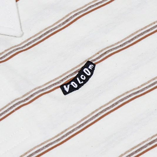 Camisa Polo Volcom Ragstone Off White